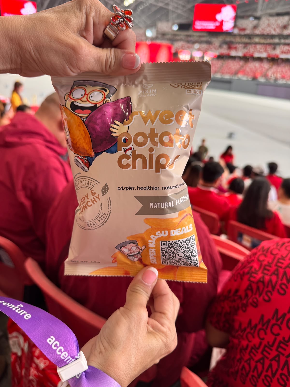 Mr Kiasu natural-flavour sweet potato chips at NDP 2026