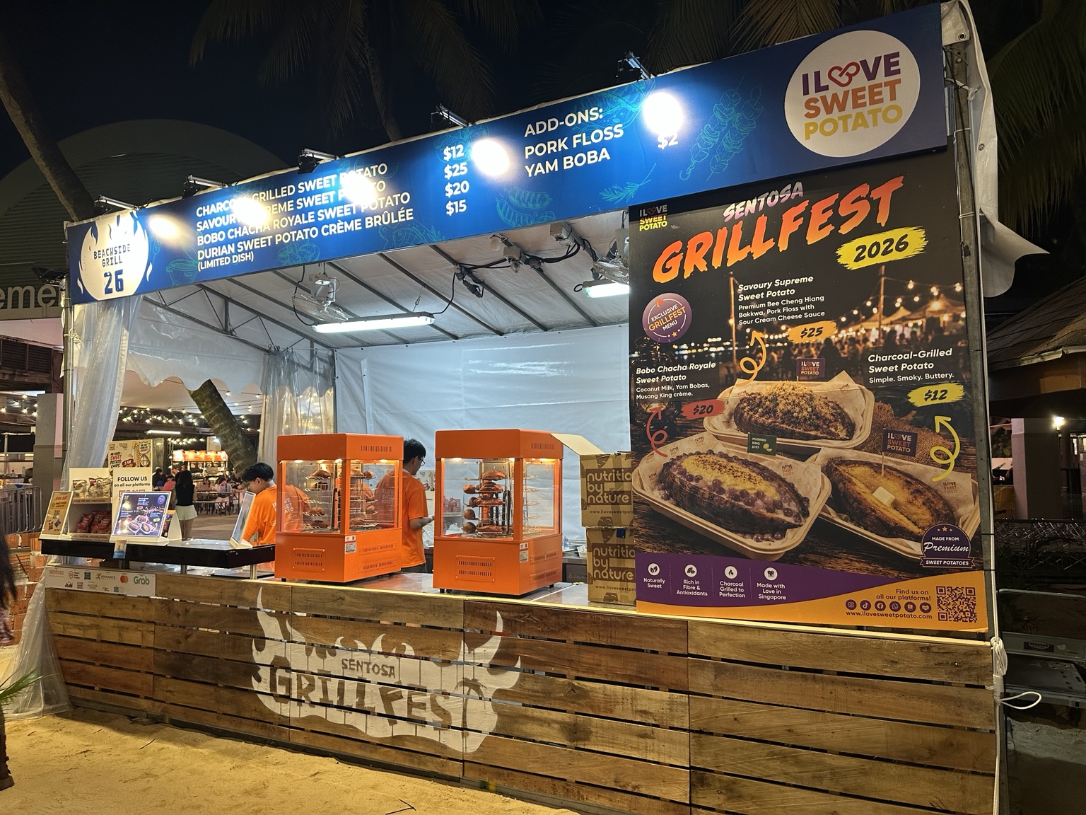 The ilovesweetpotato booth at Sentosa GrillFest 2026